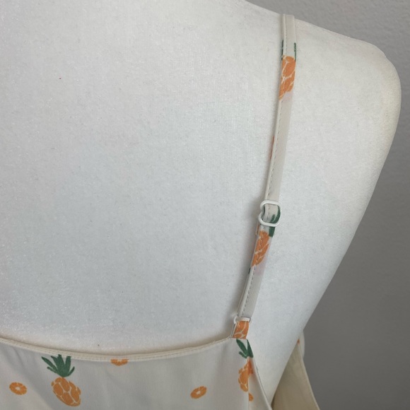 Market & Spruce Amaya cream pineapple print dress NWOT XXL - Picture 3 of 7